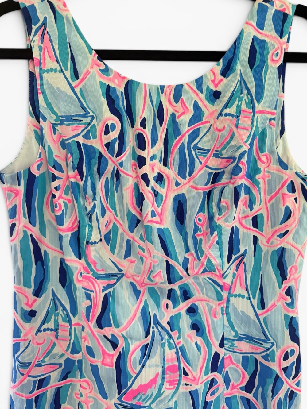 Lilly Pulitzer Mila Shift Dress Reel Nauti Nautical Print Size 6 - Picture 5 of 6